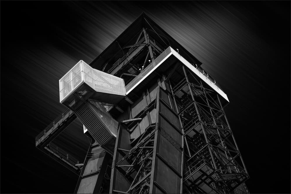 Urban Industrial Tower by Gilbert Claes — canvas wall art