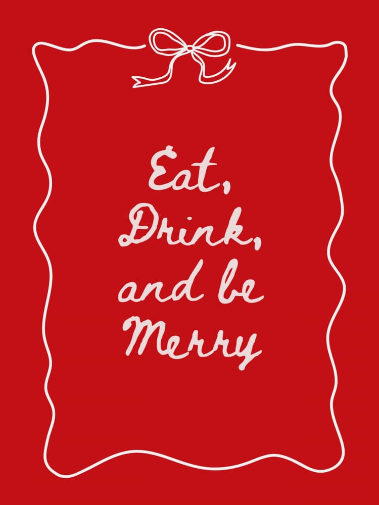 Eat Drink and Be Merry by Jolly and Dash — canvas wall art