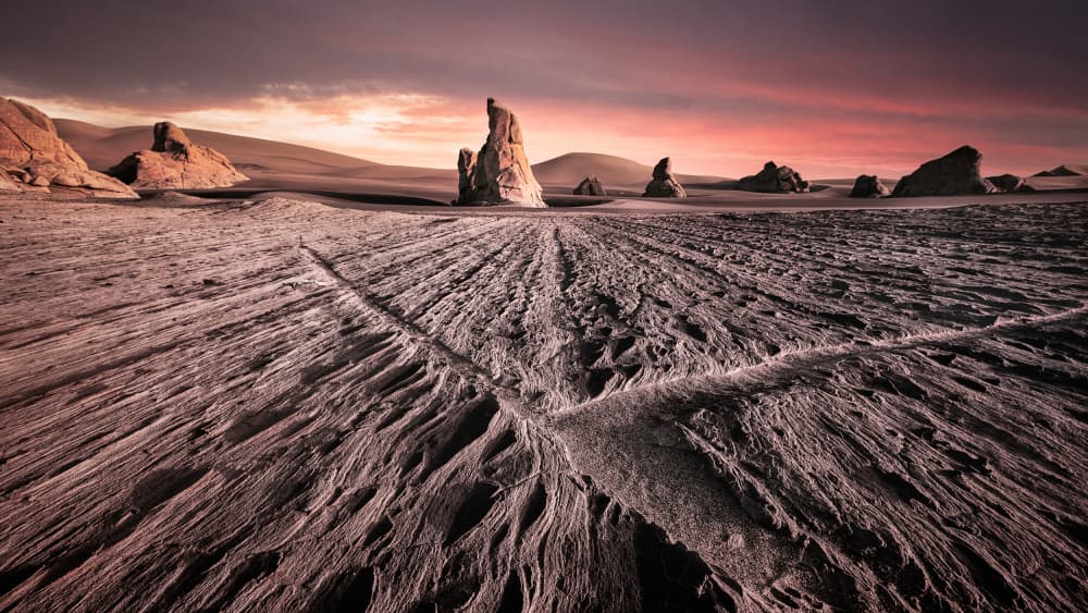 Dramatic Desert Spires by YANGYING — canvas wall art