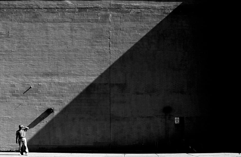 Man and Shadow Wall by Jian Wang — canvas wall art