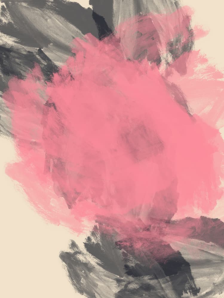 MODERN ABSTRACT PINK PAINTING by Dina Dankers — canvas wall art