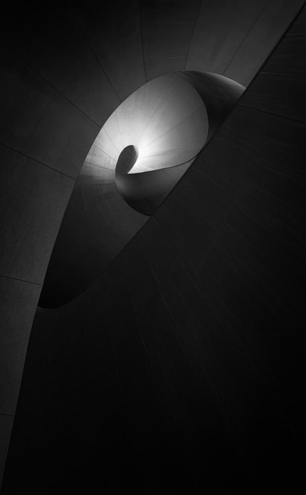 Modern Architectural Spiral by Aidong Ning — canvas wall art