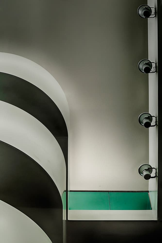 Curved Stripes Teal Accent by Eric Mattheyses — canvas wall art