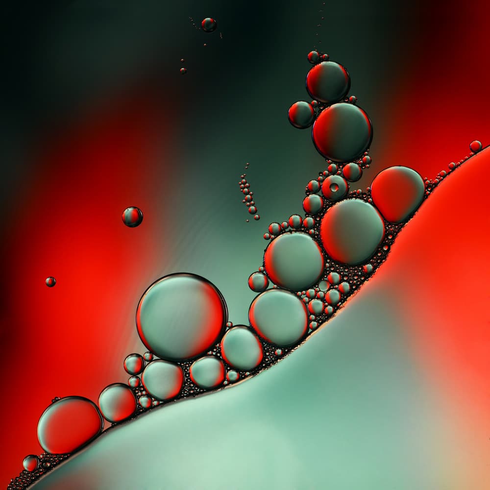 Vibrant Liquid Spheres by Heidi Westum — canvas wall art