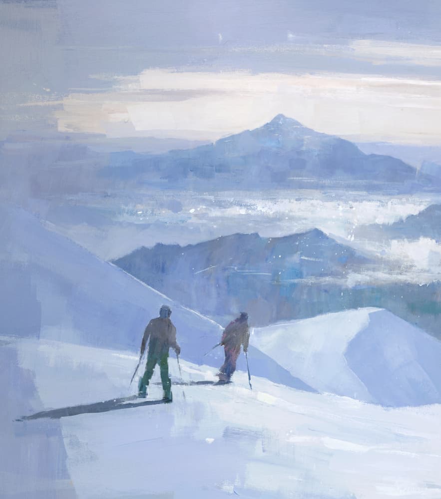 Alpine Ski Journey by Steve Mitchell — canvas wall art