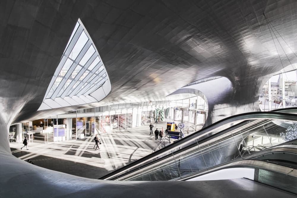 Modern Architectural Curves by Marion Keijzer — canvas wall art