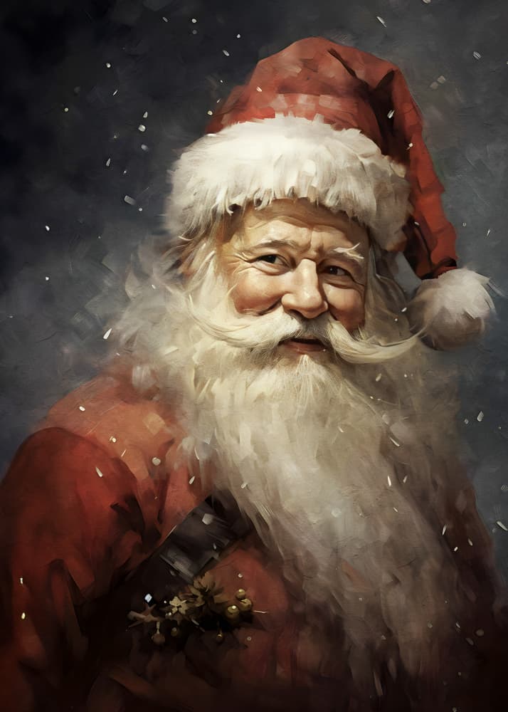 Jolly Winter Spirit by Emel Tunaboylu — canvas wall art