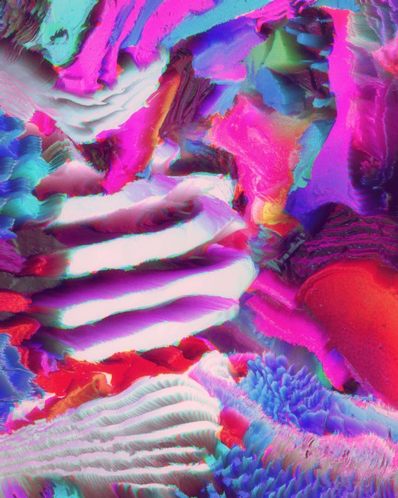 Vibrant Textured Layers by Halit Benli — canvas wall art
