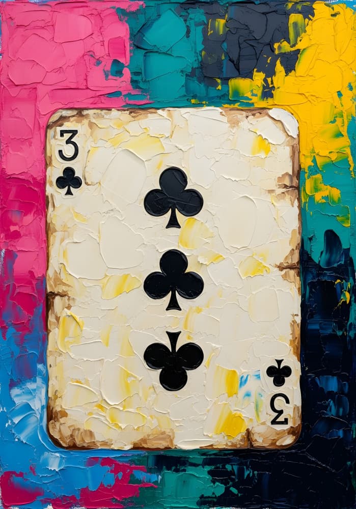 Abstract Playing Card by HUGO — canvas wall art
