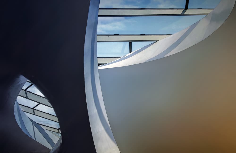 Architectural Curves Sky by Henk van Maastricht — canvas wall art
