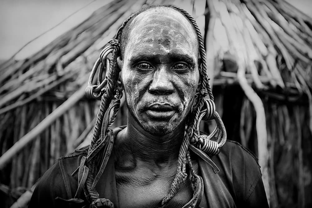 Powerful Tribal Gaze by Svetlin Yosifov — canvas wall art