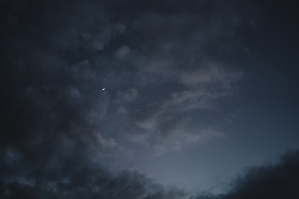 Twilight Crescent Moon by Bethany Young — canvas wall art