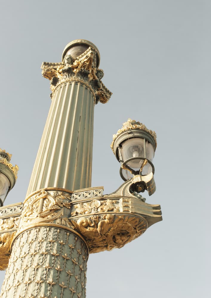 Gilded Parisian Lamp by Talitha McQueen — canvas wall art