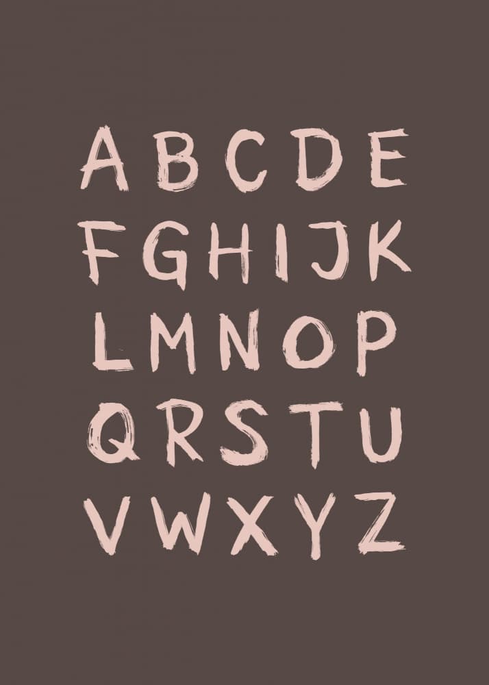 Hand Drawn Alphabet Letters by Aminah Eleonora — canvas wall art
