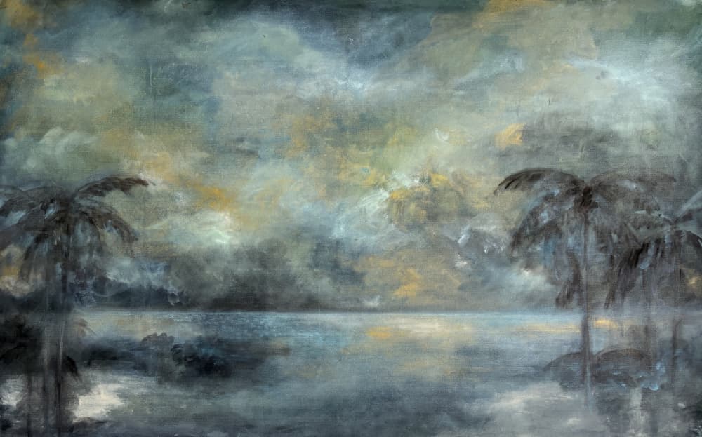 Moody Tropical Reflections by JMF FINE ART — canvas wall art