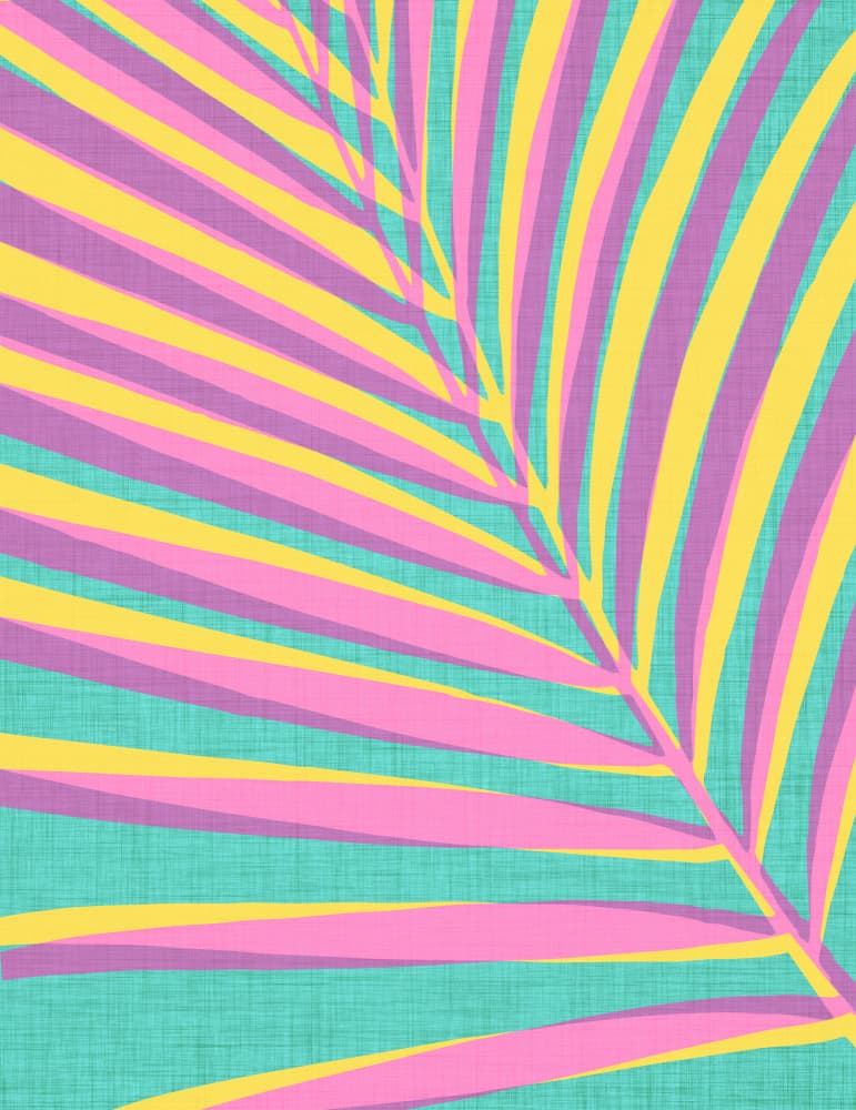 Pastel Palm by Kristian Gallagher — canvas wall art
