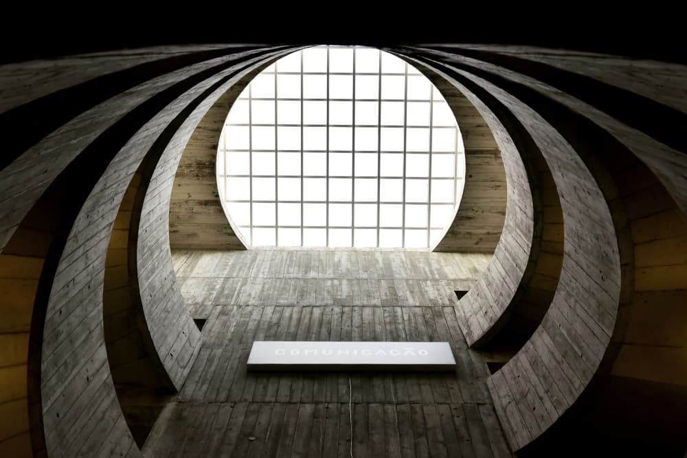 Curved Concrete Skylight by Jorge Pimenta — canvas wall art