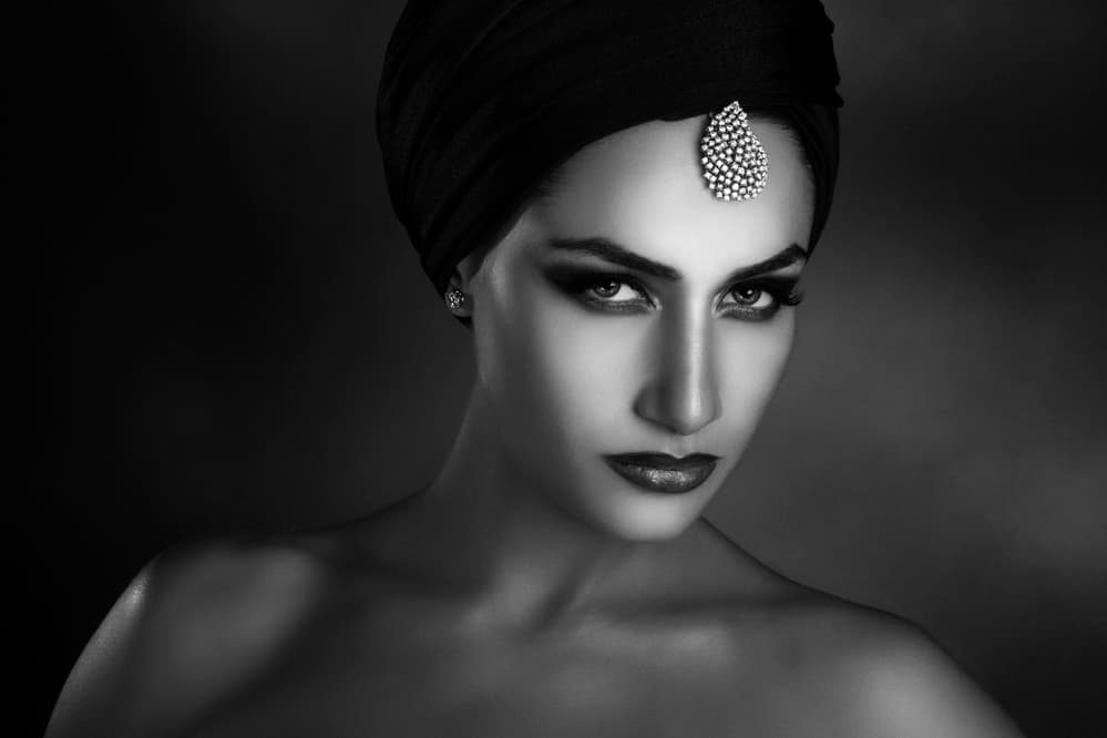 Regal Turban Woman by Peppe Tambè — canvas wall art