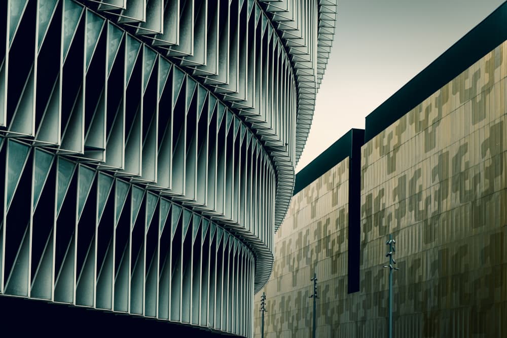 Modern Urban Geometry by Rolf Endermann — canvas wall art