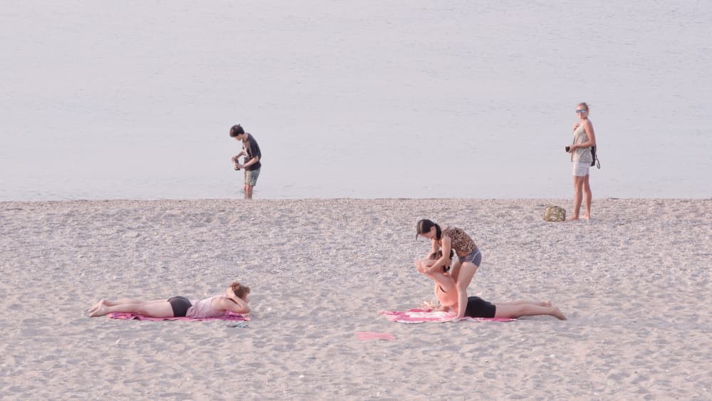 Beach Day Relaxation by Alessandro Traverso — canvas wall art