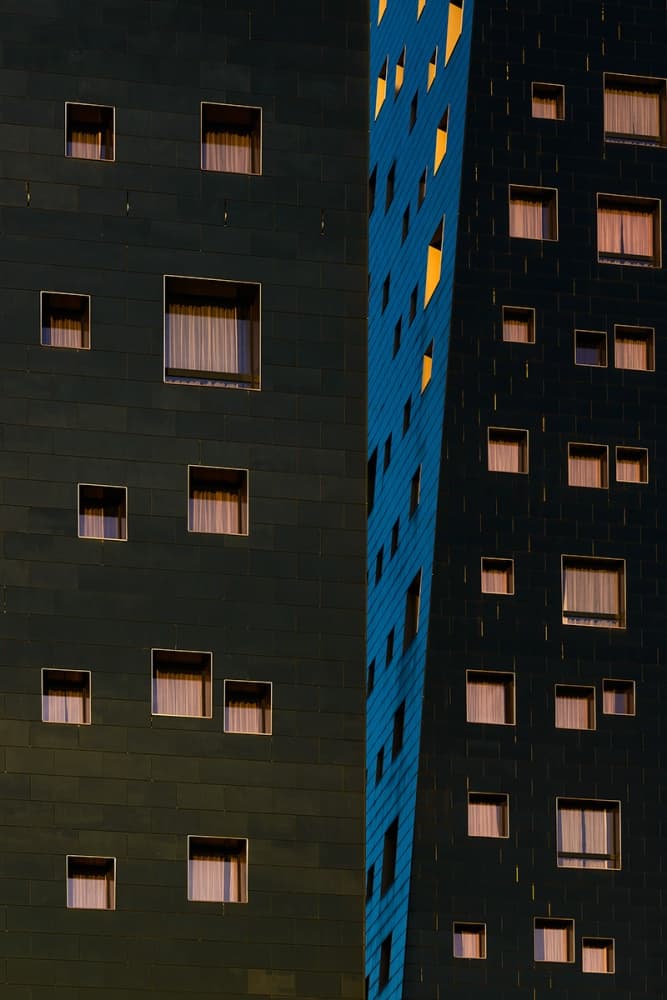 Geometric Building Light by Roberto Marini — canvas wall art