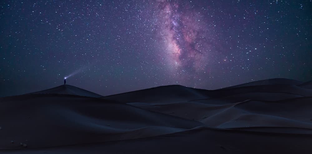 Milky Way Desert Night by INIGO CIA — canvas wall art