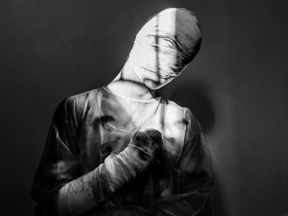 Wrapped in Shadows by Martin Krystynek MQEP — canvas wall art