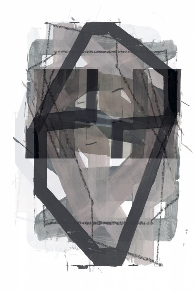 Abstract Geometric Layers by cartissi — canvas wall art