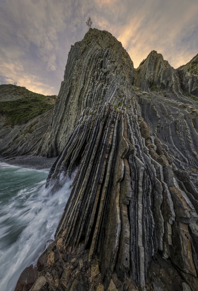 Layered Ocean Cliffs by Raimondo Restelli — canvas wall art