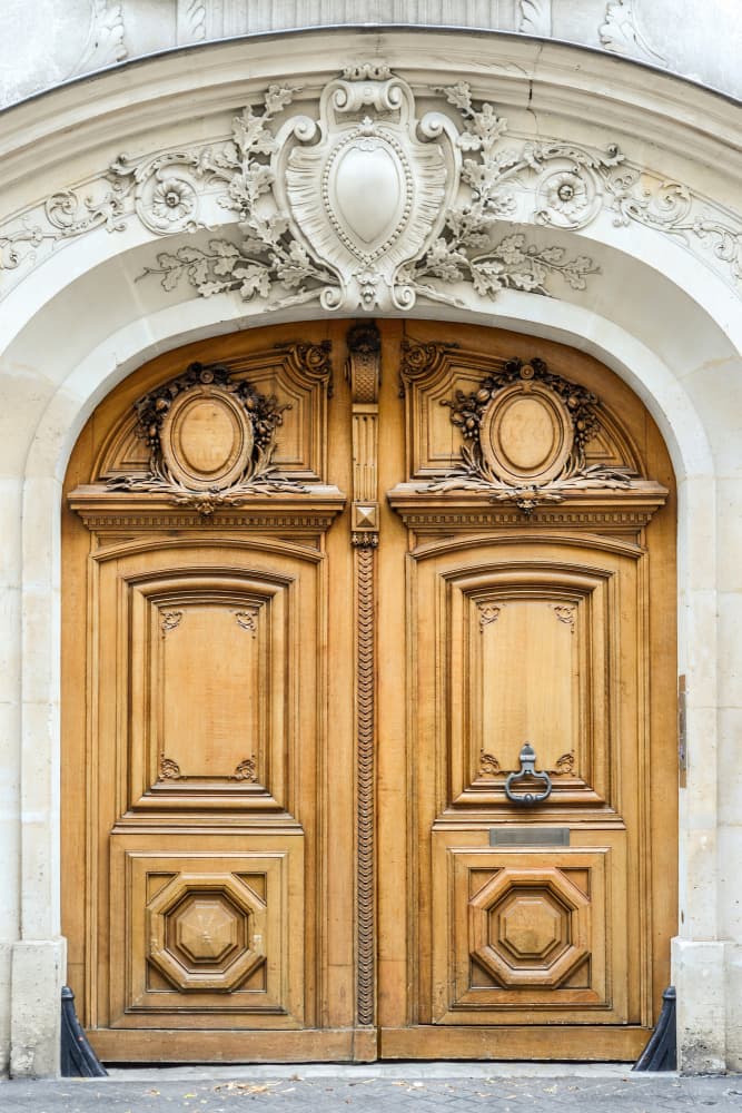 Ornate Parisian Doorway by Talitha McQueen — canvas wall art