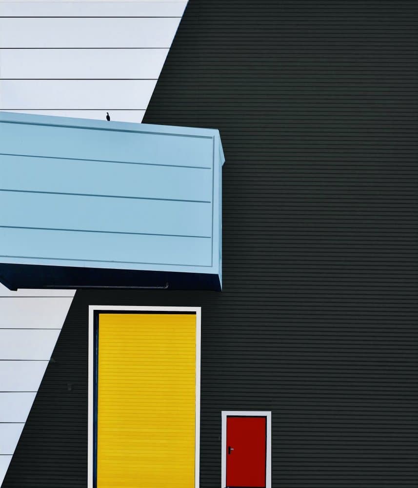 Bold Geometric Facade by Arnon Orbach — canvas wall art