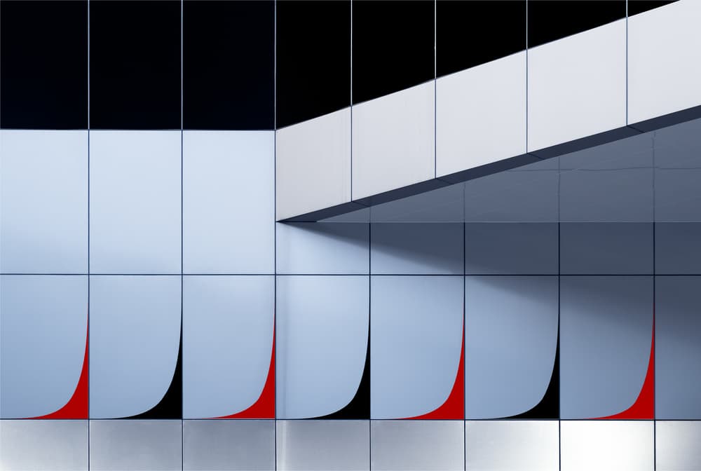 Modern Red Geometry by Harry Verschelden — canvas wall art