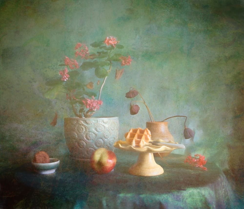 Rustic Still Life Delight by Fangping Zhou — canvas wall art