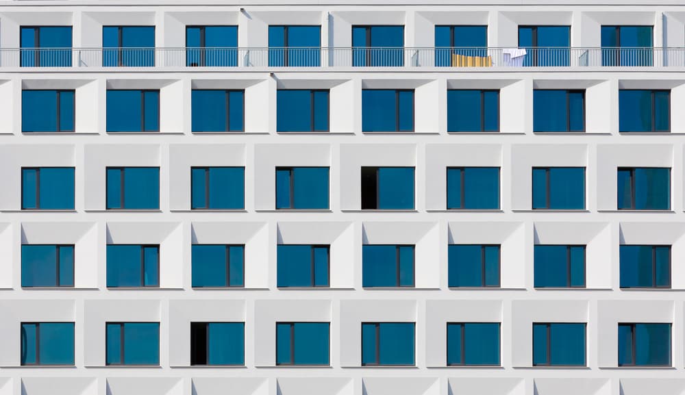 Modern Building Facade by Peter Pfeiffer — canvas wall art