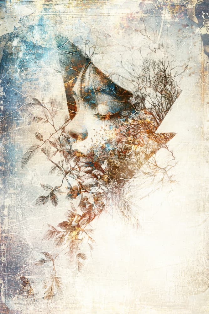 Ethereal Forest Face by Rafal Kulik — canvas wall art