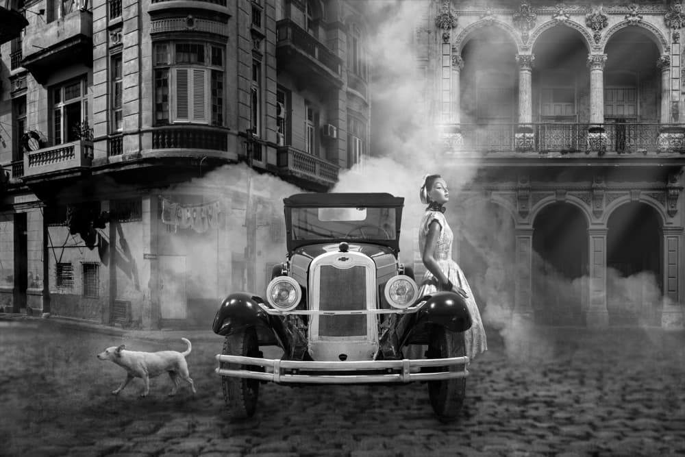 Classic Havana Street by Christian MARCEL — canvas wall art