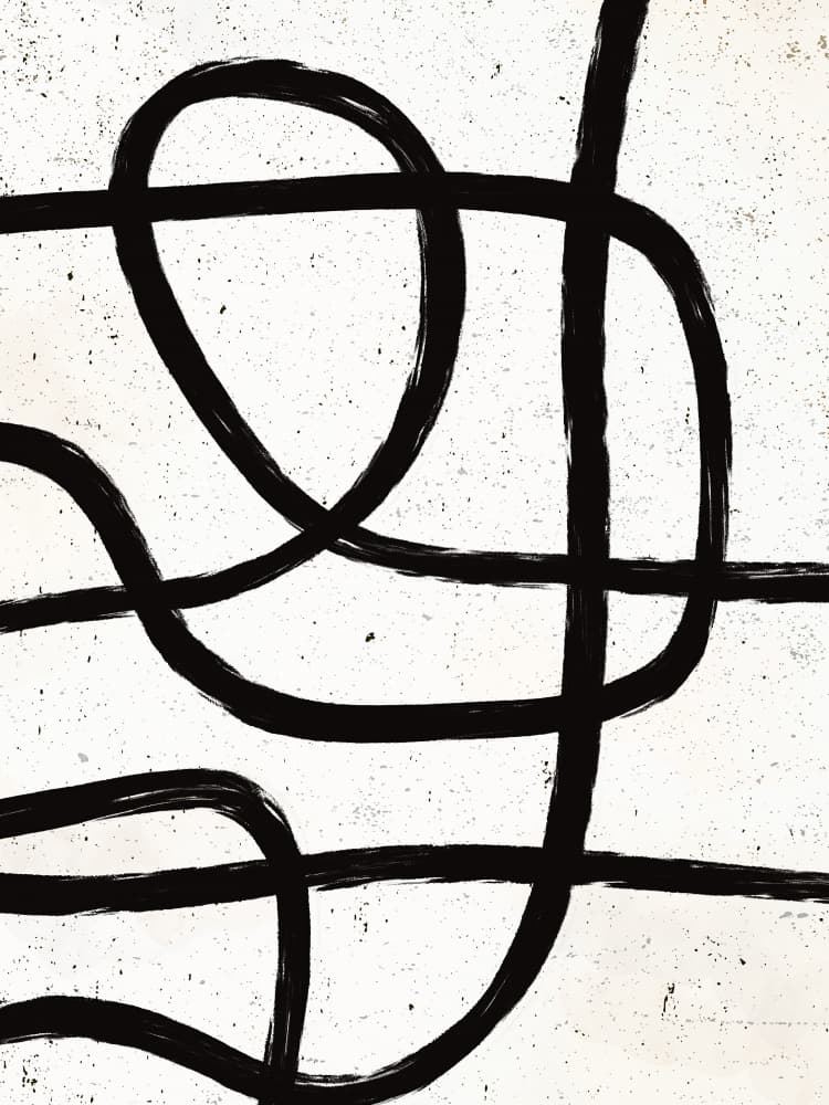 Tangled Modern Lines by Ninola Design — canvas wall art