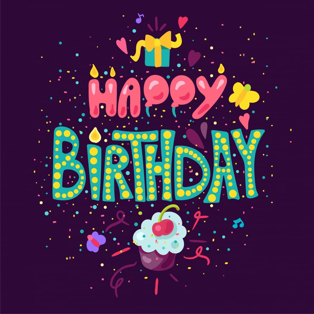 Happy Birthday Celebration by Marika Barsrsind β canvas wall art