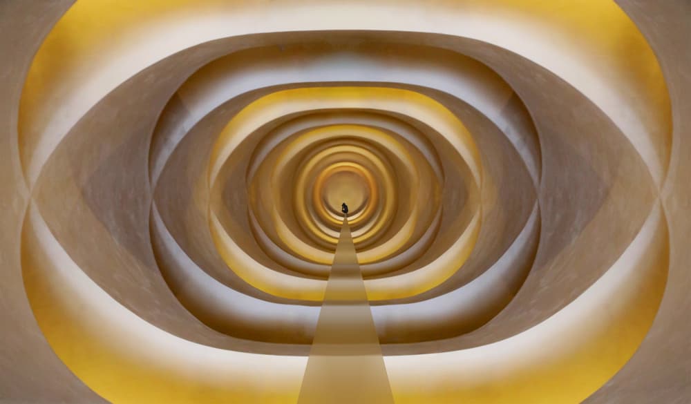 Path of Golden Light by Hans-Wolfgang Hawerkamp — canvas wall art