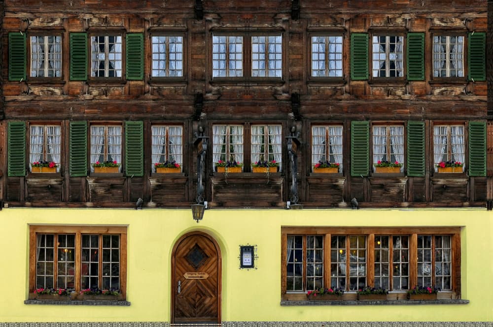 Charming Alpine House by Miro Susta — canvas wall art