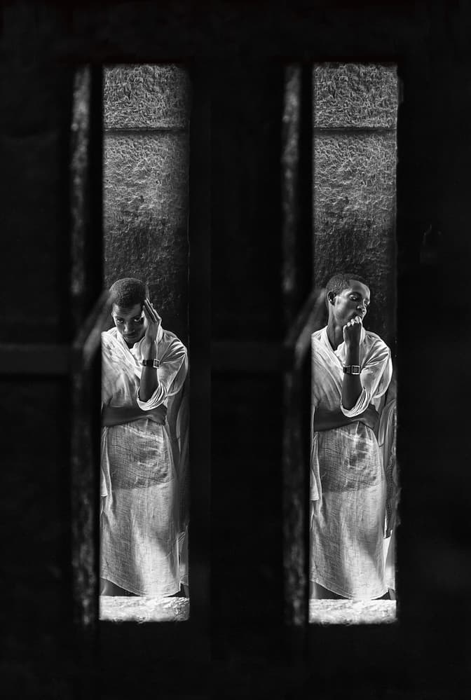 Contemplative Monks by Joxe Inazio Kuesta Garmendia — canvas wall art
