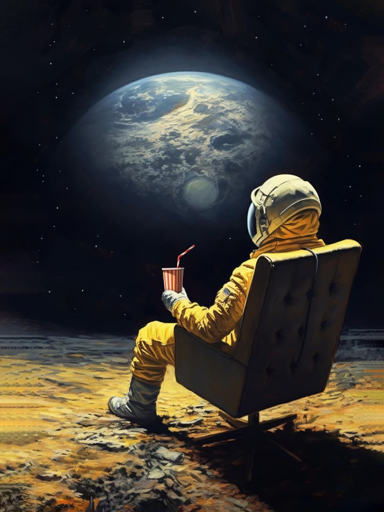 Moon Break by Dikhotomy — canvas wall art