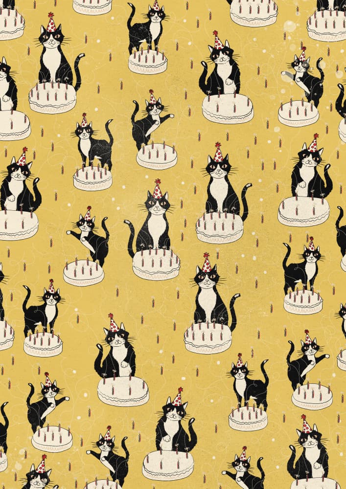 Tuxedo Cats Party by Nicholas — canvas wall art