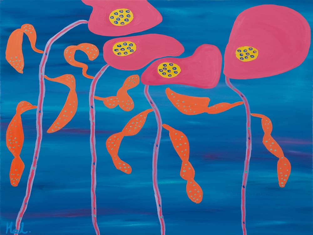 Vibrant Ocean Flora by Helen Joynson — canvas wall art