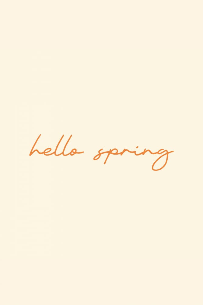 Warm Hello Spring by Karen Menzenbach — canvas wall art