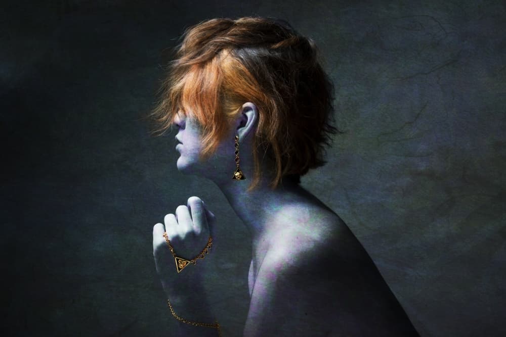 Dramatic Redhead Portrait by Melissa Osorio — canvas wall art