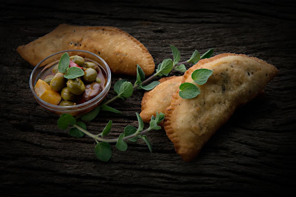 Savory Fried Pastries by Saleh Swid — canvas wall art