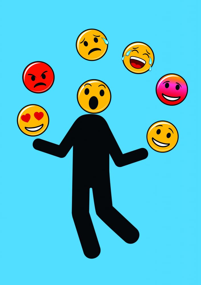 Juggling Emotions by Carlo Kaminski — canvas wall art