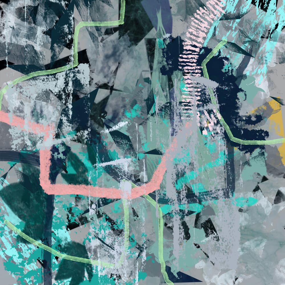 Layered Modern Abstract by Pelin Atilla — canvas wall art