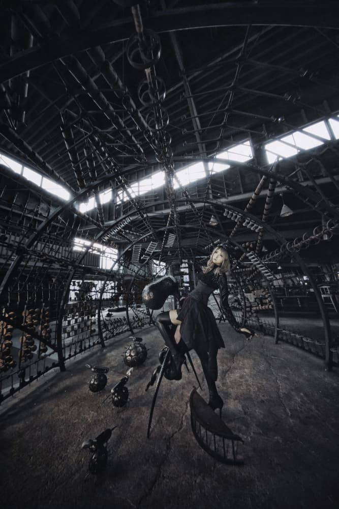 Mysterious Industrial Woman by KOIKI — canvas wall art